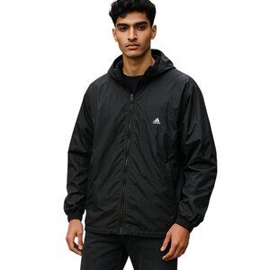 Adidas Mens Windbreaker Black Size L